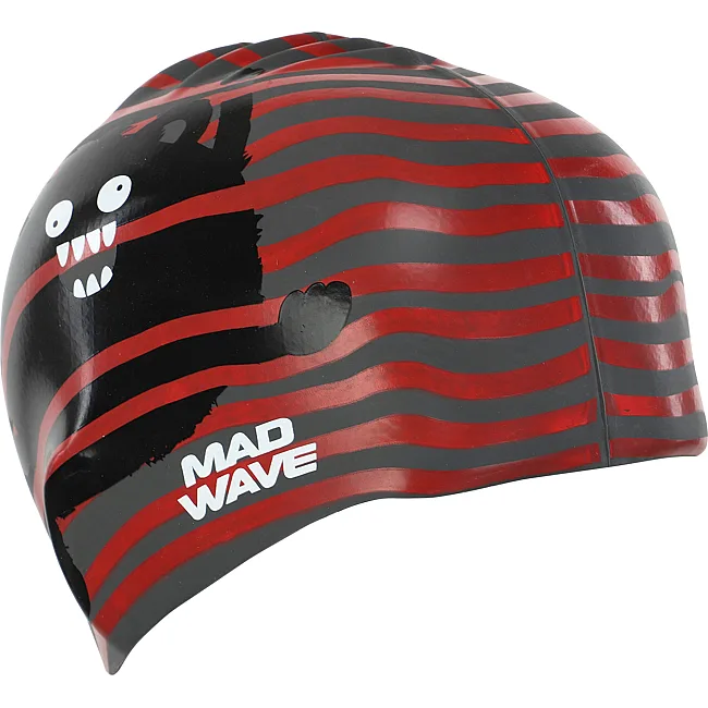 Шапочка для бассейна
 силиконовая юниорская MADWAVE
 Junior MONSTER M057309 (Голубой)