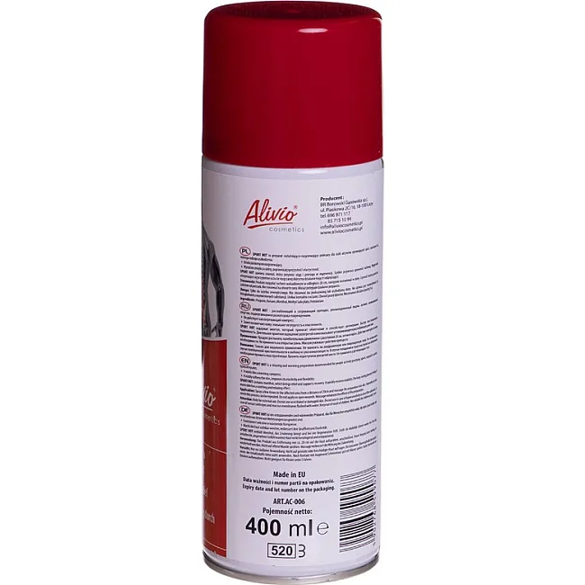 Розігріваючий м'язи спрей зі зігріваючим ефектом SPORT HOT Alivio AC-006 400мл