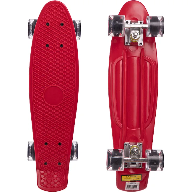 Пенни борд Penny Board круизер пластиковый со светящимися колесами 22