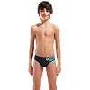 Плавки-слепые для мальчиков Arena KIKKO V SWIM BRIEFS GRAPHIC черный, бирюзовый