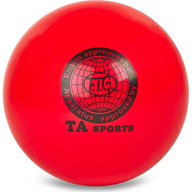 М'яч для художньої гімнастики TA SPORT SP-SPORT BA-GB75 ø20см (Червоний)