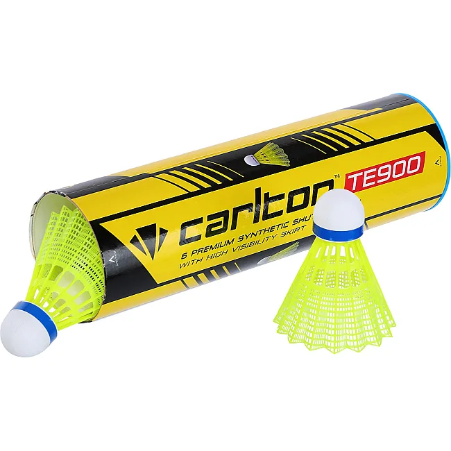 Воланы для бадминтона нейлоновые 6штук CARLTON TE900 DLC1BSAP0140 см
желтый (Желтый)
