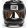 Боксерский шлем с бампером Leone CS425 Black (капа в комплекте)