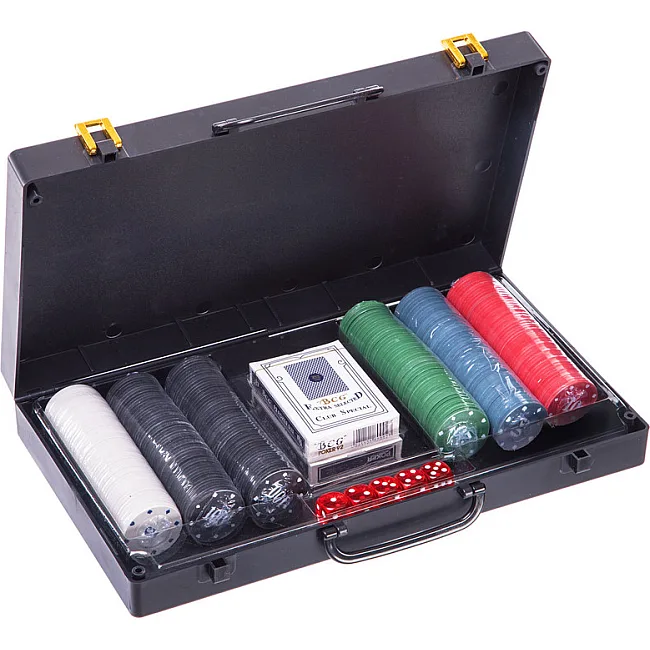 Набор для покера в пластиковом кейсе Poker game set Poker game set SP-SPORT
 300S-A 300 фишек