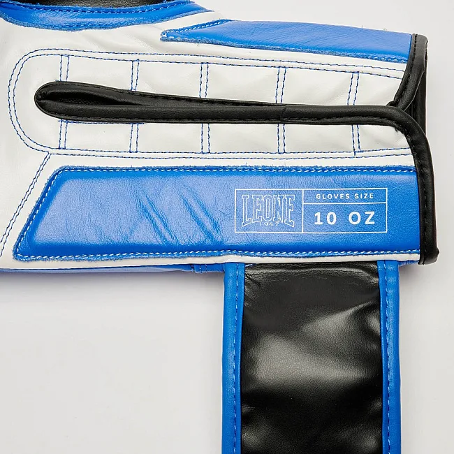 Боксерские перчатки Leone GN208 ICONIC Blue (бинты 4м. в комплекте)
