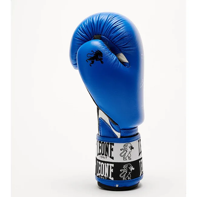 Боксерские перчатки Leone GN208 ICONIC Blue (бинты 4м. в комплекте)