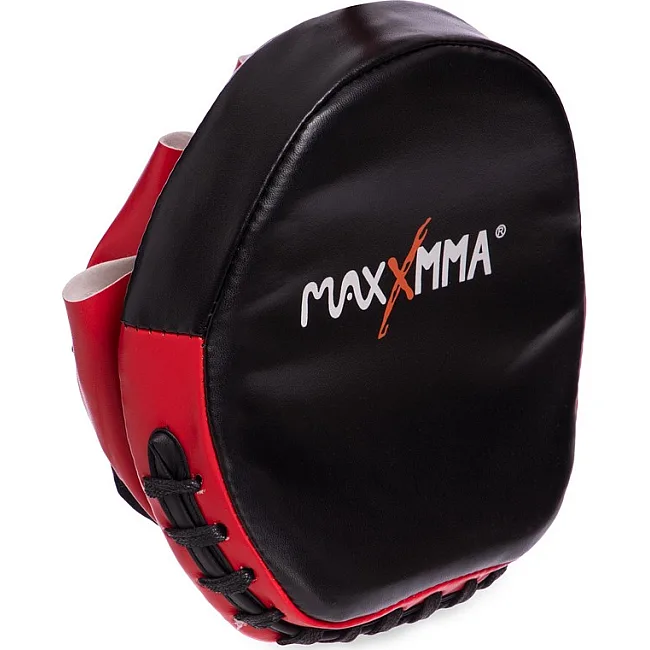 Мини-лапа боксерская изогнутая тренировочная PU MAXXMMA
 MP04 15x15x4см 2штуки (Серый-зеленый)