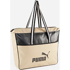 Сумка PUMA Campus Shopper 15L чорний, бежевий 31х41х12 см