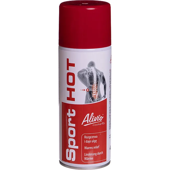 Розігріваючий м'язи спрей зі зігріваючим ефектом SPORT HOT Alivio AC-006 400мл
