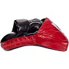 Лапа боксерская изогнутая тренировочная кожа FAIRTEX FMV9 24x19x5см 2штуки (Красный)