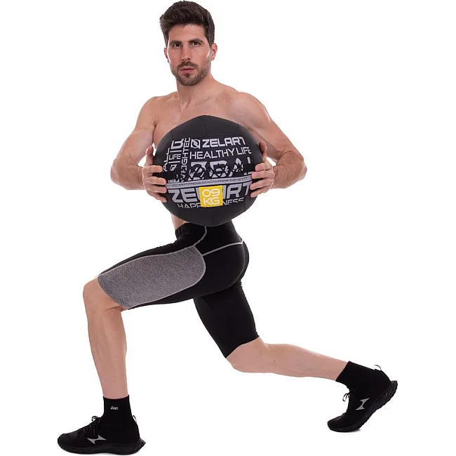 Мяч набивной медицинский для кроссфита WALL BALL ZELART
 FI-2637-9 9кг