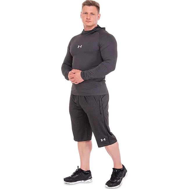 Лонгслив компрессионный спортивный мужской с капюшоном UNDER ARMOUR 9304