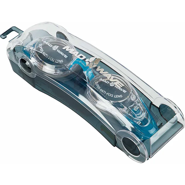 Очки для плавания взрослые с диоптриями MADWAVE
 ENVY AUTOMATIC M043014 (Голубой)