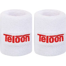 Спортивный напульсник впитывающий влагу TELOON TSP-2330 1шт (Белый)