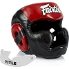 Боксерский шлем Fairtex HG13 Black/Red