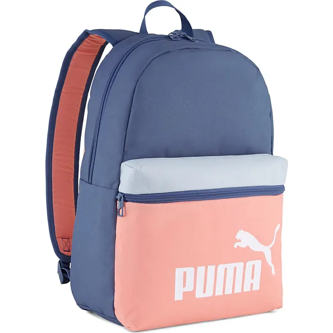 Рюкзак Puma PHASE COLOR BLOCK Backpack 22L синий 44х30х14 см