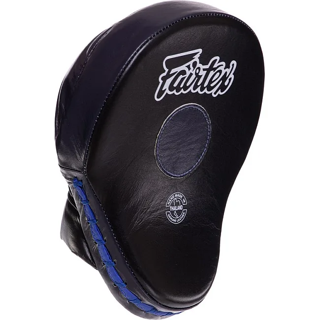 Лапа боксерская изогнутая тренировочная кожа FAIRTEX FMV9 24x19x5см 2штуки (Красный)