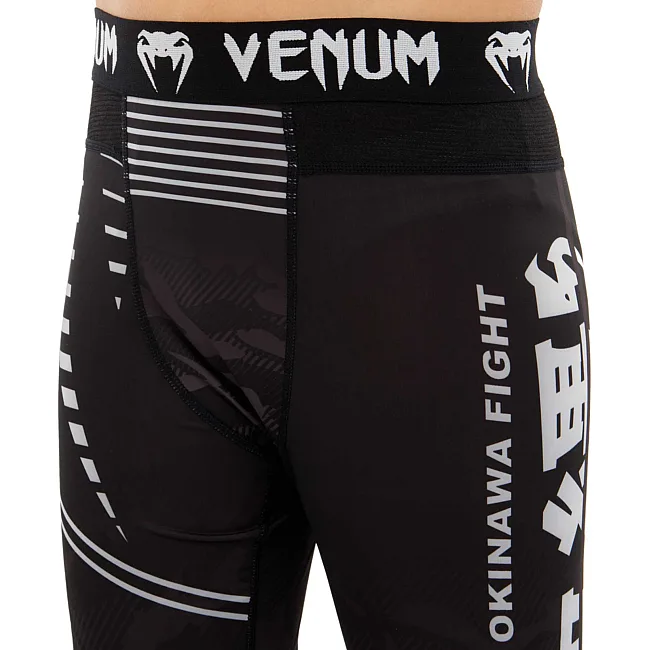 Компрессионные штаны леггинсы тайтсы детские VENUM
 OKINAWA 9604B XXS
-S (Черный-серый)