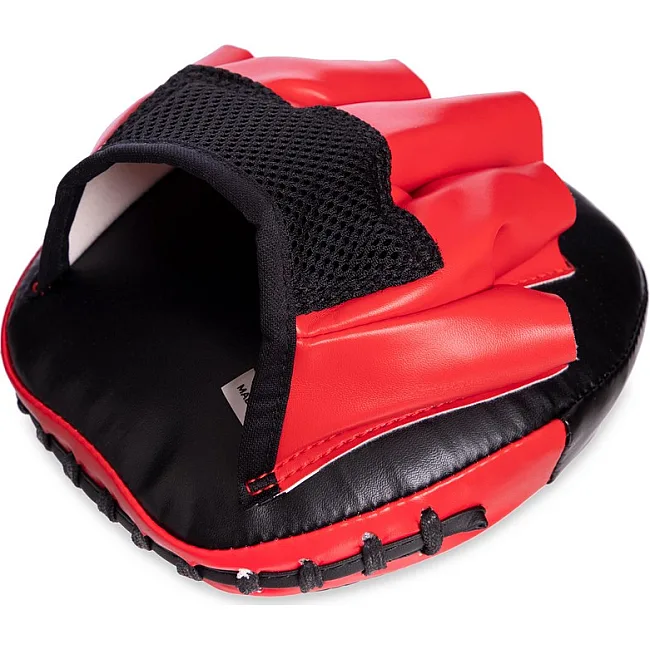 Мини-лапа боксерская изогнутая тренировочная PU MAXXMMA
 MP04 15x15x4см 2штуки (Серый-зеленый)