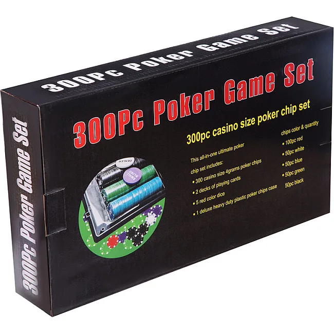 Набор для покера в пластиковом кейсе Poker game set Poker game set SP-SPORT
 300S-A 300 фишек