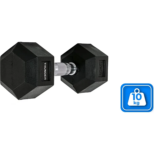Гантель шестигранная THUNDER 10 кг (1шт)