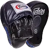 Лапа боксерская изогнутая тренировочная кожа FAIRTEX FMV9 24x19x5см 2штуки (Красный)