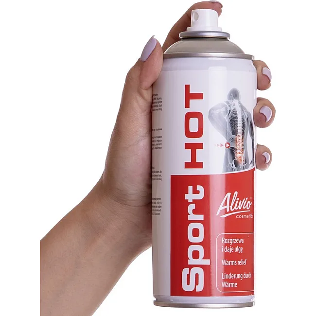 Розігріваючий м'язи спрей зі зігріваючим ефектом SPORT HOT Alivio AC-006 400мл