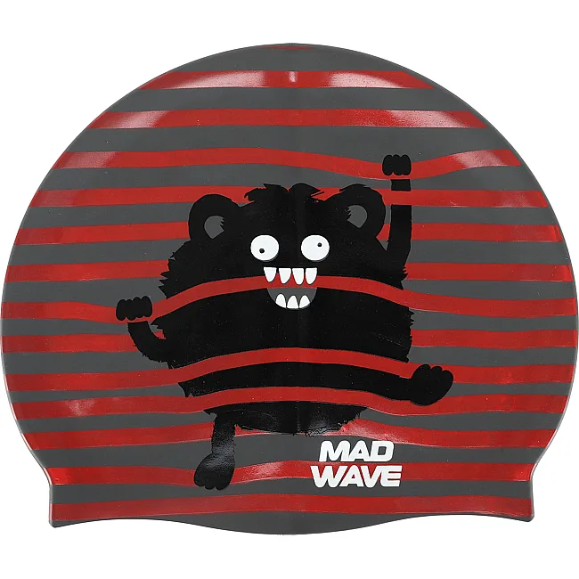Шапочка для бассейна
 силиконовая юниорская MADWAVE
 Junior MONSTER M057309 (Голубой)