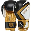 Рукавички для боксу шкіряні ZELART CONTENDER 2.0 VL-8202 (Чорний-золотий)