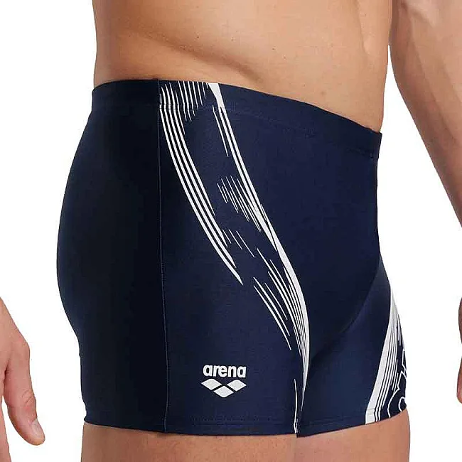 Плавки мужские Arena SWIM SHORT GRAPHIC синий, белый