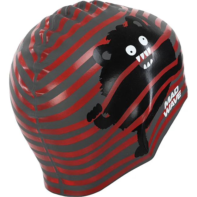 Шапочка для бассейна
 силиконовая юниорская MADWAVE
 Junior MONSTER M057309 (Голубой)