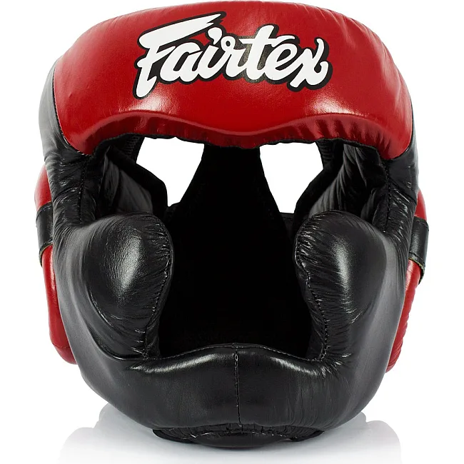 Боксерський шолом Fairtex HG13 Black/Red