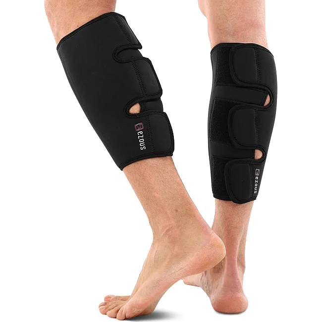 Защита голени для тяжелой атлетики CALF SUPPORT EZOUS CR
SFIT A-08 2шт (Черный)