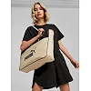 Сумка PUMA Campus Shopper 15L чорний, бежевий 31х41х12 см