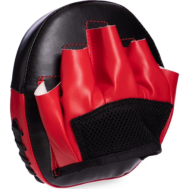 Мини-лапа боксерская изогнутая тренировочная PU MAXXMMA
 MP04 15x15x4см 2штуки (Серый-зеленый)
