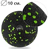 Масажний м'яч PowerPlay PP-4351 Epp Massage Ball (d10) Чорно/Зелений