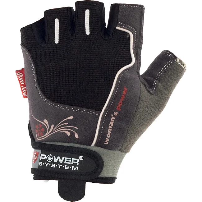 Фитнес перчатки POWER SYSTEM PS-2570 Woman’s Power женские Black