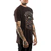 Футболка AFFLICTION AC Chop Shop Black Brown Lava Wash