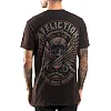 Футболка AFFLICTION AC Chop Shop Black Brown Lava Wash