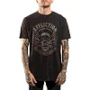 Футболка AFFLICTION AC Chop Shop Black Brown Lava Wash