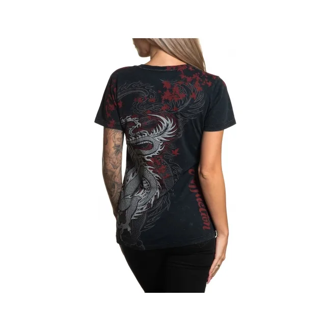 Женская футболка AFFLICTION Dragon