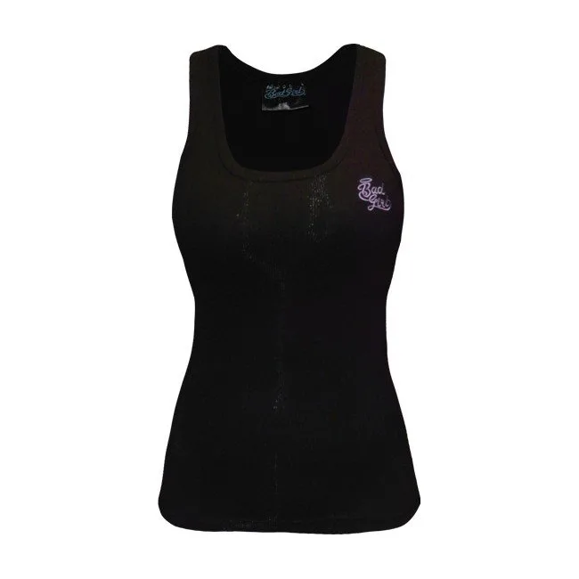 Майка женская Bad Girl Ribbed Vest Black-Purple