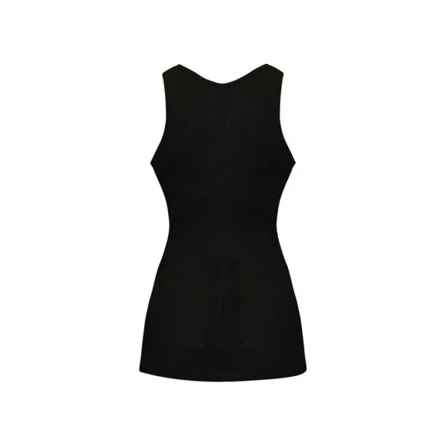 Майка женская Bad Girl Ribbed Vest Black-Purple