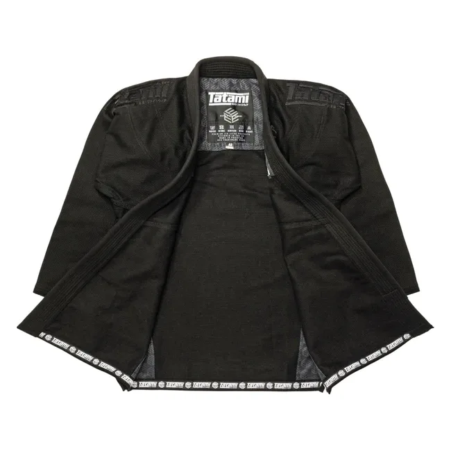 Кимоно для джиу-джитсу TATAMI Estilo Black Label Gi Black on Black