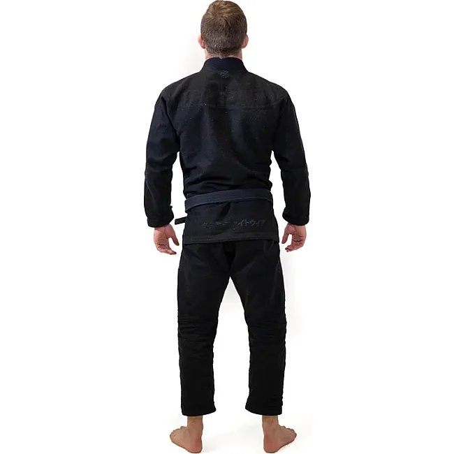 Кимоно для джиу-джитсу TATAMI Estilo Black Label Gi Black on Black