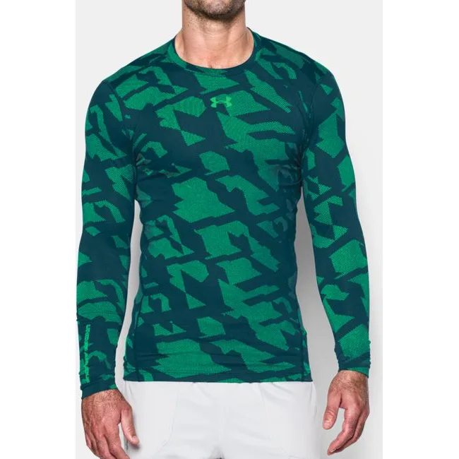 Компрессионная футболка Under Armour ColdGear Jacquard Compression Crew Nova Teal