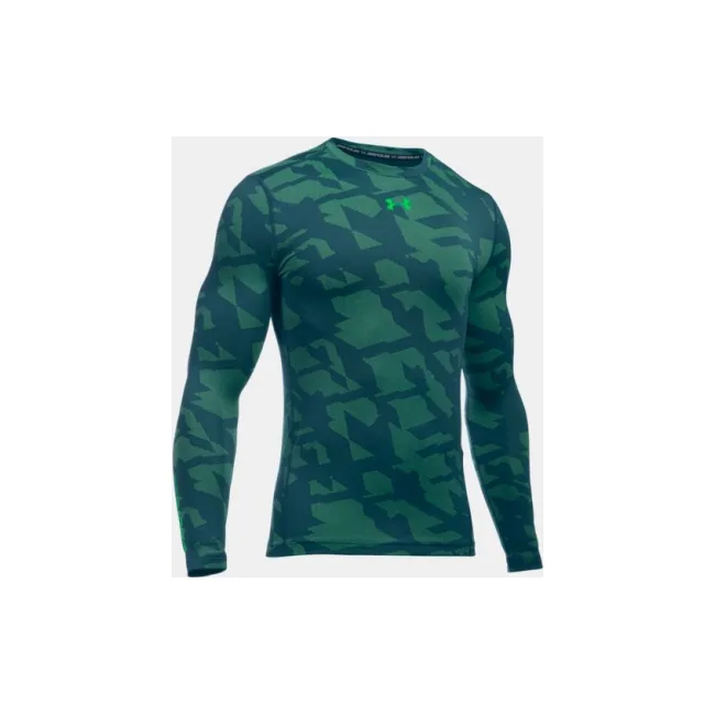 Компрессионная футболка Under Armour ColdGear Jacquard Compression Crew Nova Teal