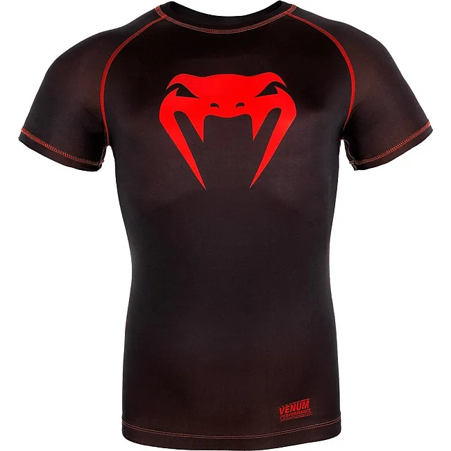 Компресійна футболка VENUM Contender 3.0s Short Sleeve Black/Red