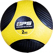 Медицинбол (медбол) POWER SYSTEM PS-4132 2кг. Black/Yellow