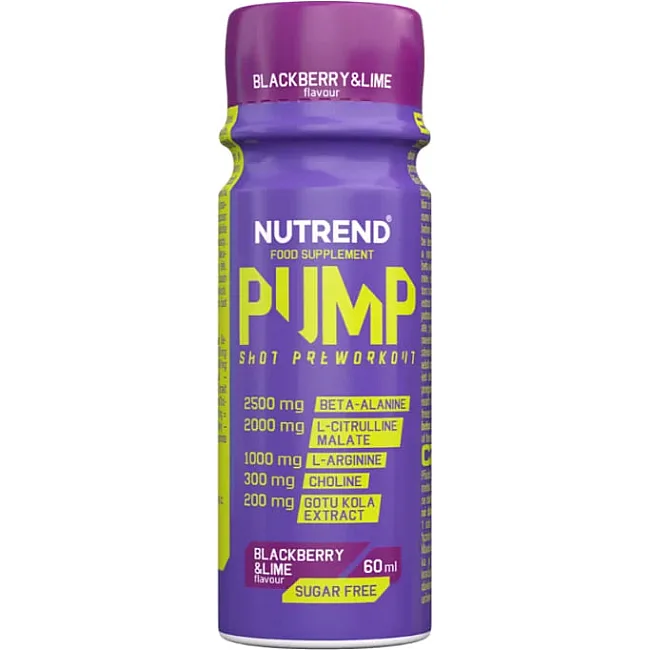 Напиток Nutrend PUMP Shot 60 мл ежевика-лайм